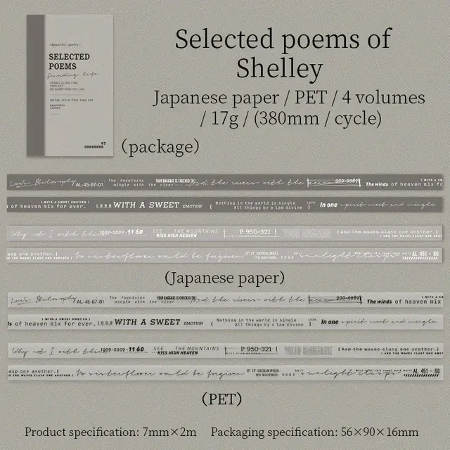 Thumbnail: 2M ROLL POETRY SERIES LITERARY TAPE