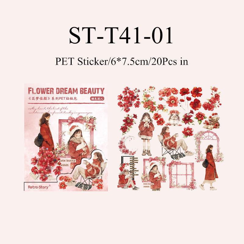 Thumbnail: 20 PCS FLOWER DREAM SERIES STICKER