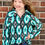 Thumbnail: Turquoise Peaks Mini Aztec Everest Pullover for Little Explorers