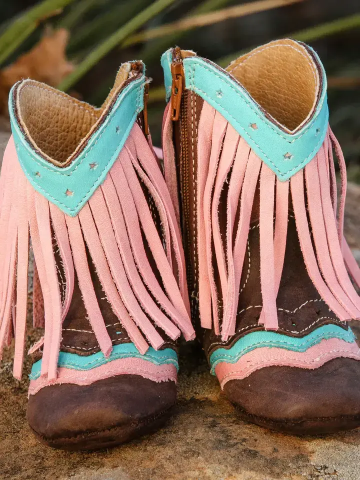Fringe Leather Boots Near In USA
