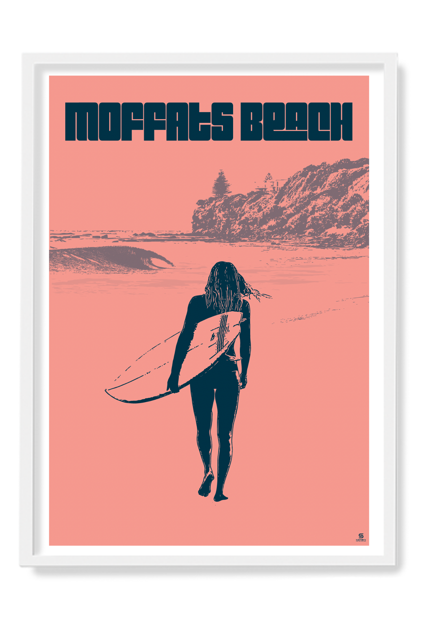 Moffats Beach | A wave at dusk