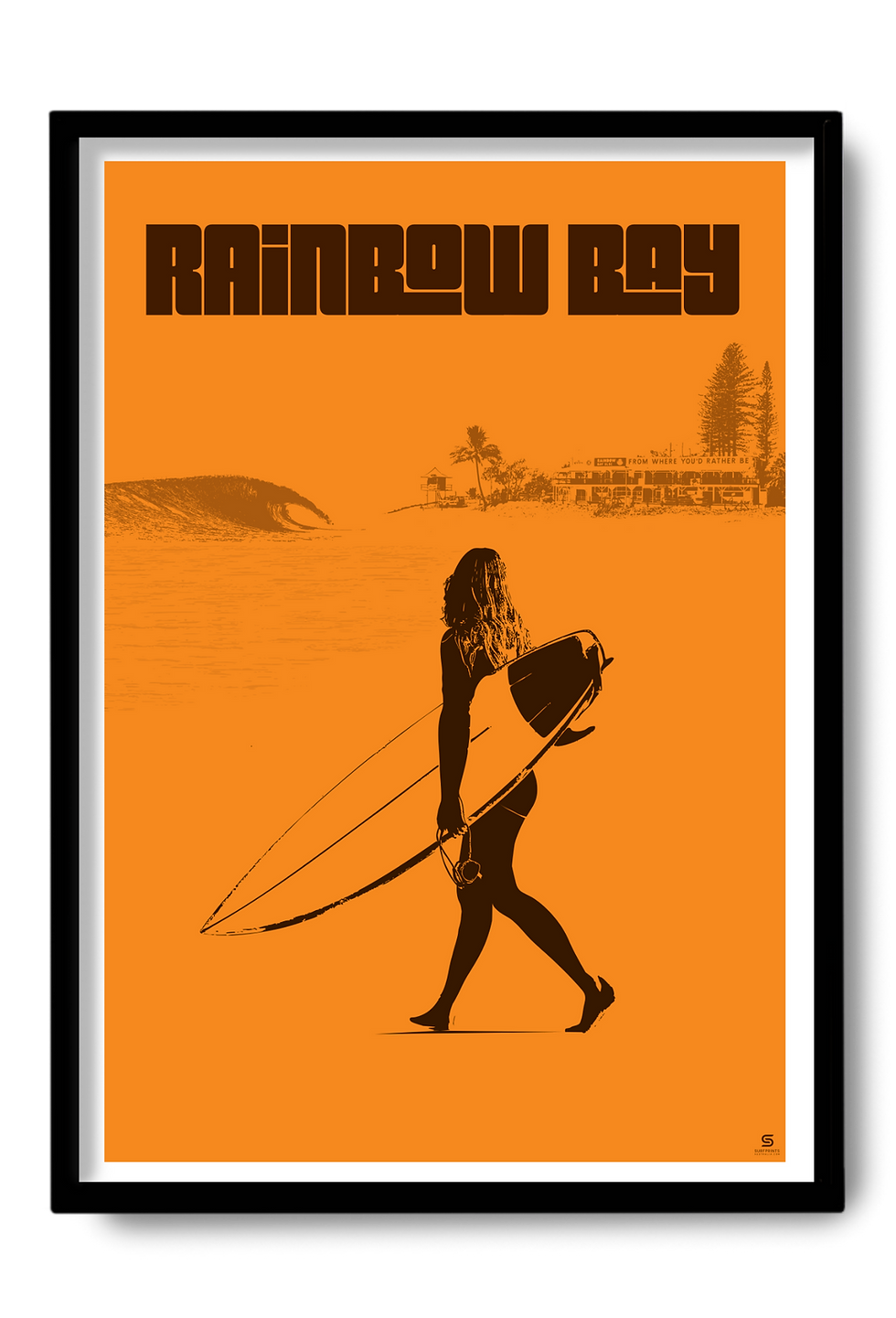 Thumbnail: Rainbow Bay | Surfer and Wave