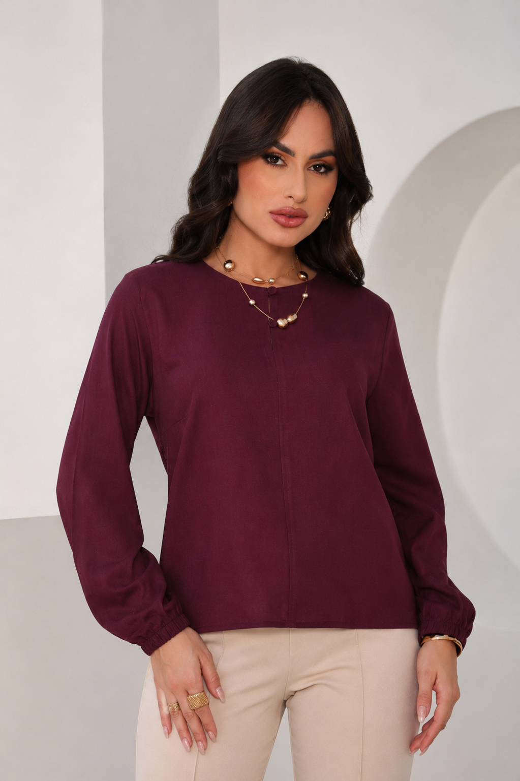 Blusa Feminina Manga Longa