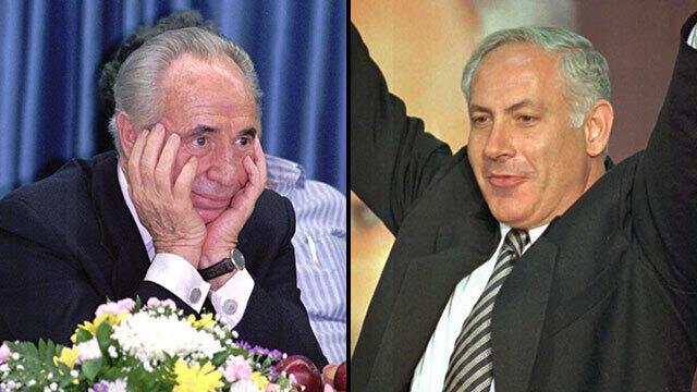 בחירות 1996: המרוץ הישיר לראשות הממשלה הסתיים בפער של פחות מנקודת אחוז - 50.49% מול 49.51%. בליל הבחירות המדגמים הצביעו על יתרון קל לצד השני. צילום: AP
