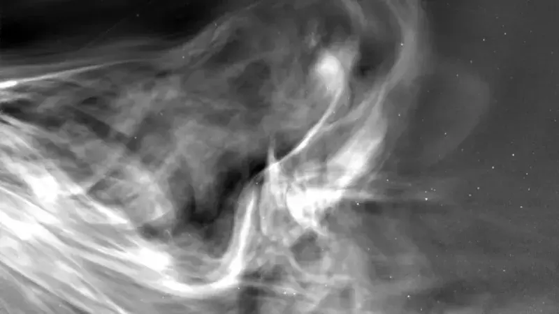 חלק ממה שראתה הגשושית פארקר במעברה הקרוב ביותר אי פעם / NASA/Johns Hopkins APL/Naval Research Lab