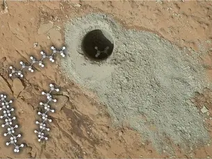 קוריוסיטי מצא את המולקולות האורגניות הגדולות ביותר שהתגלו עד כה על מאדים