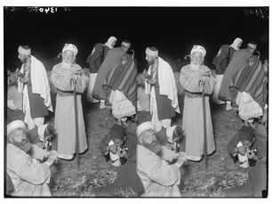 צילומים של חג הפסח השומרוני בהר גריזים (1917)