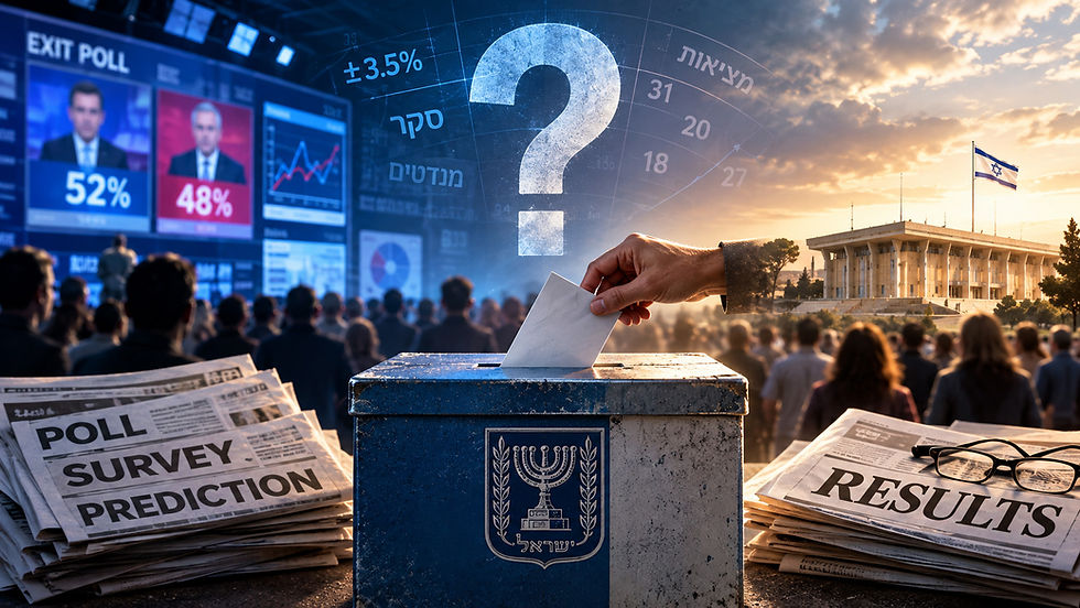 לקרוא סקרי בחירות בלי לעבוד על עצמנו