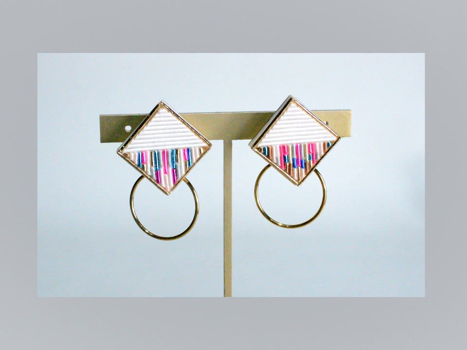 サムネイル： Square Hoop Z〈White〉