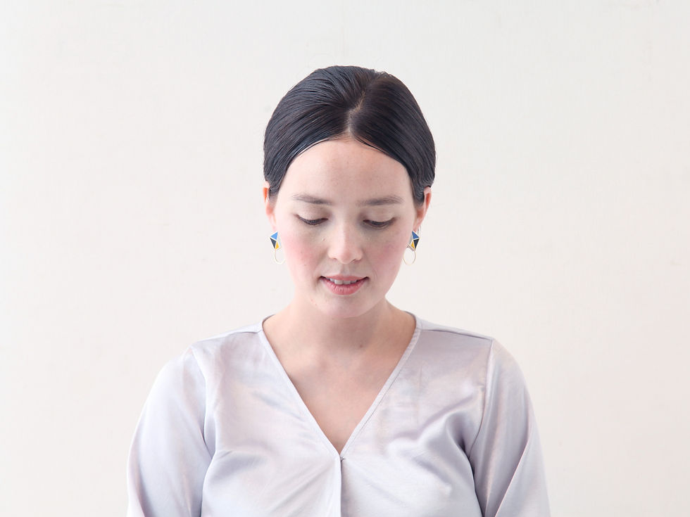 Thumbnail: Square Hoop＜Blue×Black＞