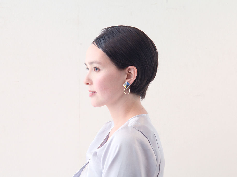 Thumbnail: Square Hoop＜Blue×Black＞