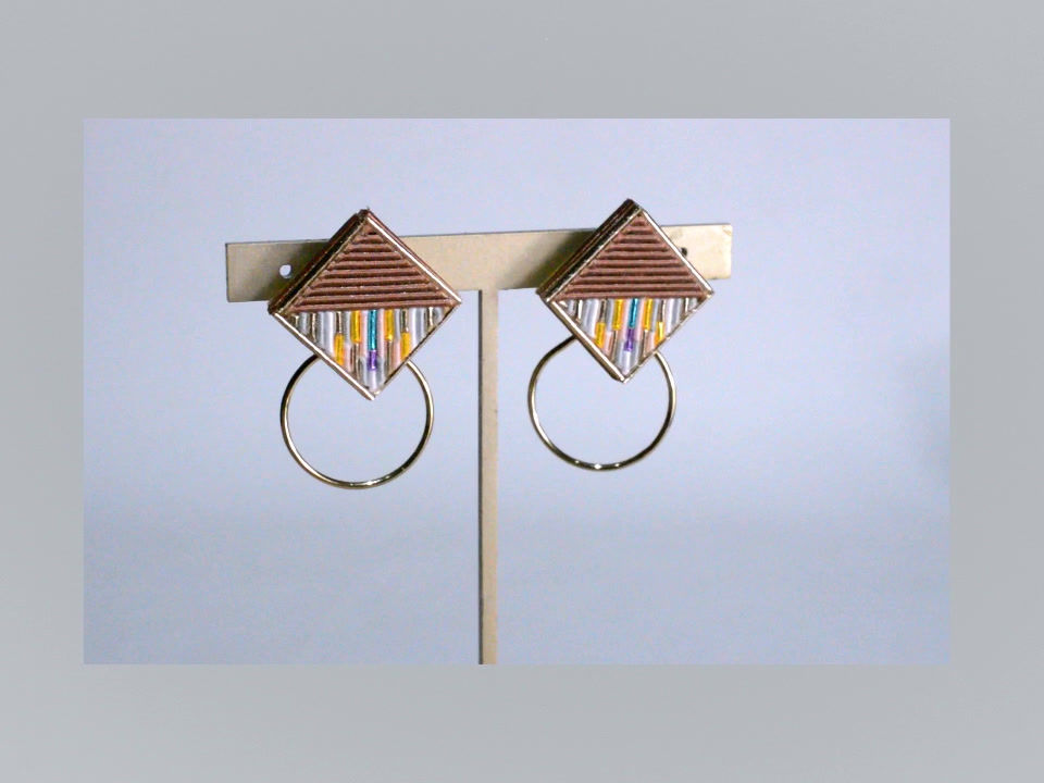 サムネイル： Square Hoop Z〈Brown〉