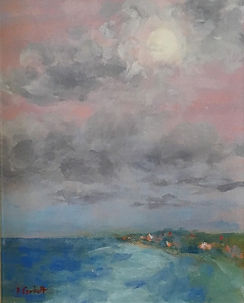 Moonglow, Patricia Corbett, Oil, 10x8, $
