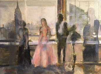 The Rainbow Room, Patricia Corbett, Oil,