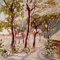Winter Fantasia, Patricia Corbett, Oil,