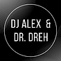 Gemeinsames Logo von DJ Alex & Dr. Dreh in schwarz/weiß