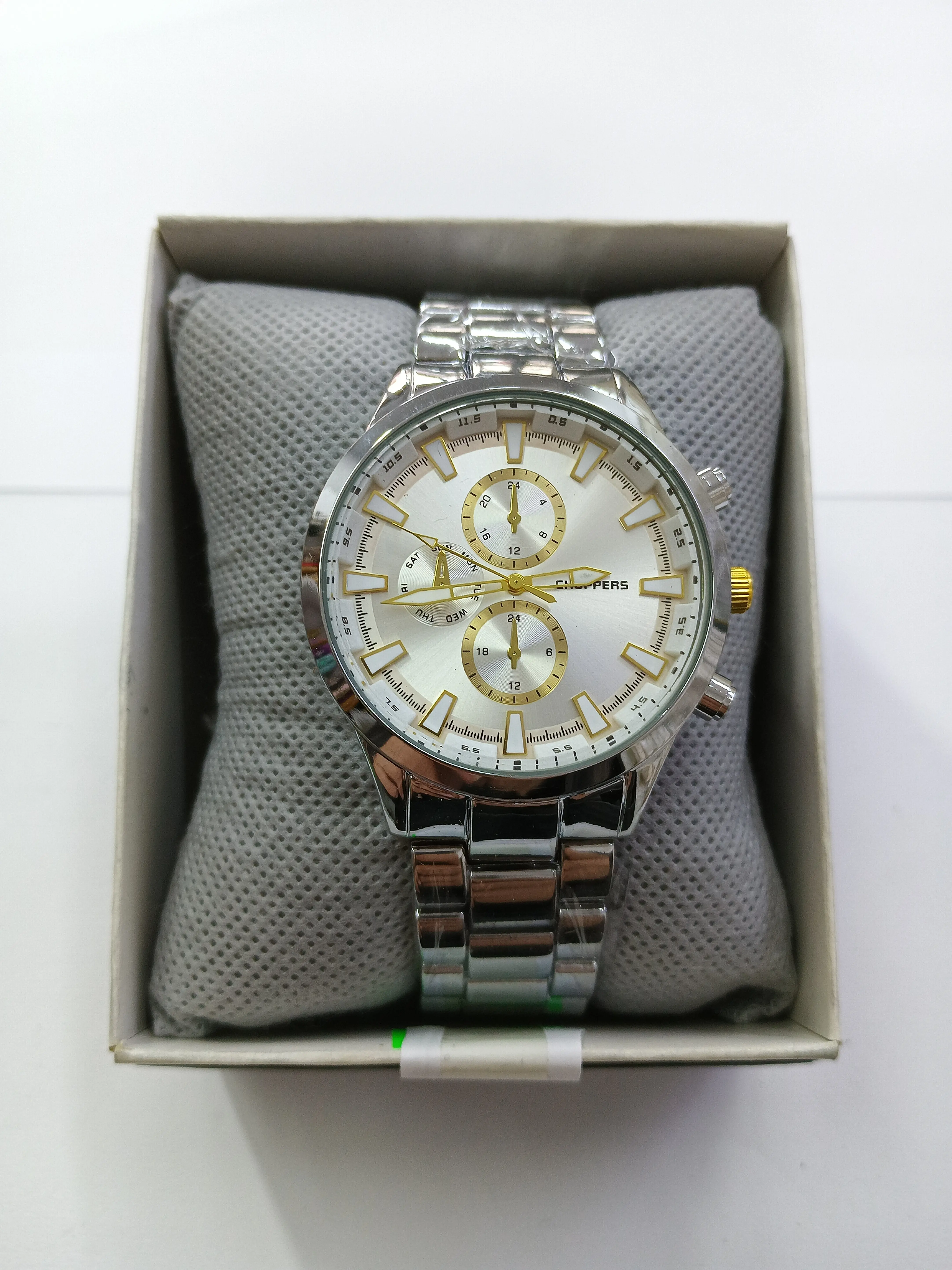 Choppers Silver Prestige – Tam Gümüş Tonlu Lüks Erkek Saati