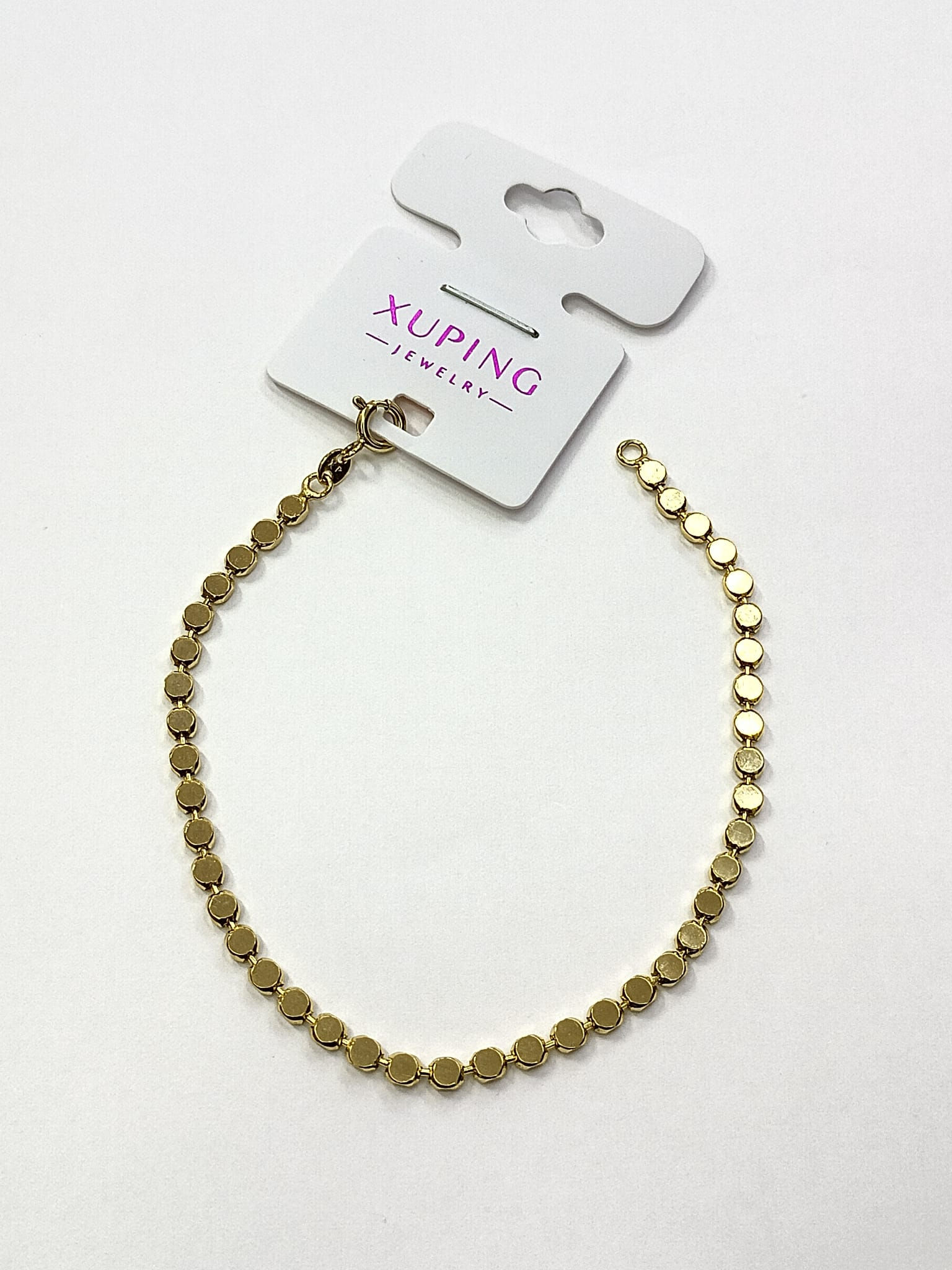 Minimalist Ritim: Aynasal Disk Detaylı Xuping Tasarım Bileklik