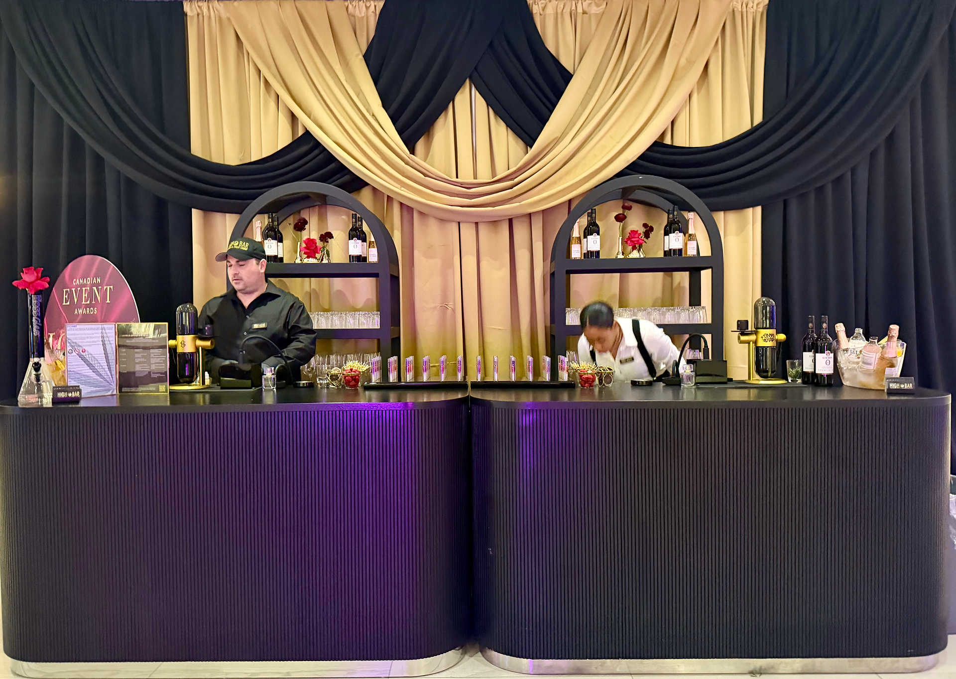 HIGH BAR certified cannabis hospitality service at an event in Toronto Ontario Canada