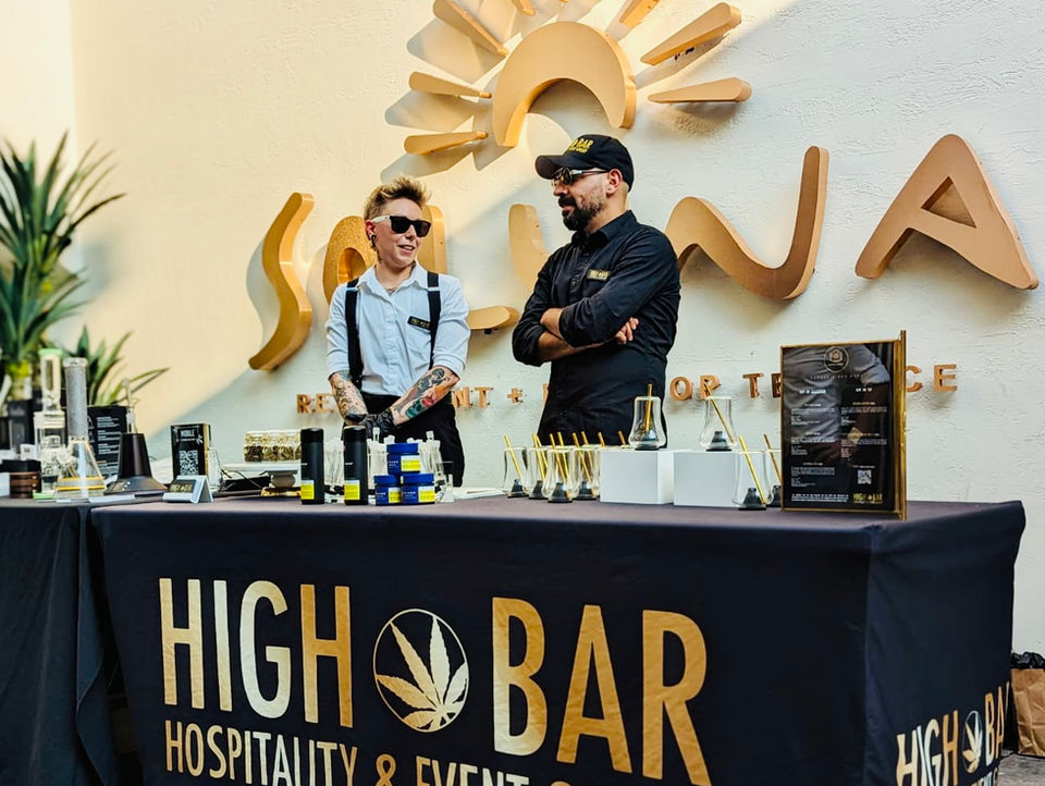 HIGH BAR | Mobile Cannabis Bar Weddings Corporate Event Catering Toronto Canada Hospitality Mobile Cannabis Lounge Services Weddings Private Corporate Events Canada Birthday Party Sommelier  Cannabar Event  Vancouver YYZ Calgary cannabis infused beverages non-alcoholic  mocktails mixologist  Lucas Margulis  Alberta 