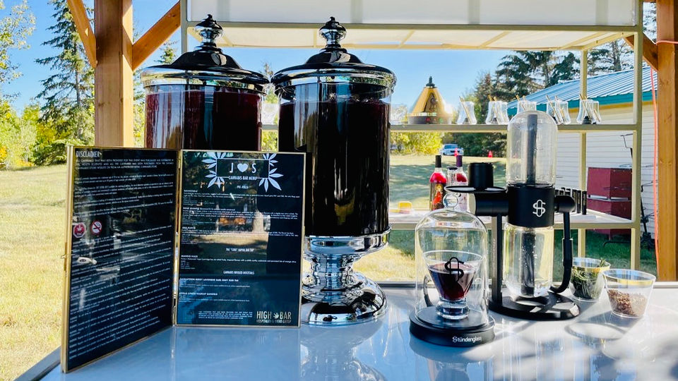 HIGH BAR | Mobile Cannabis Bar Weddings Corporate Event Catering Toronto Canada Hospitality Mobile Cannabis Lounge Services Weddings Private Corporate Events Canada Birthday Party Sommelier Cannabar Event Vancouver YYZ Calgary cannabis infused beverages non-alcoholic mocktails mixologist Lucas Margulis Alberta