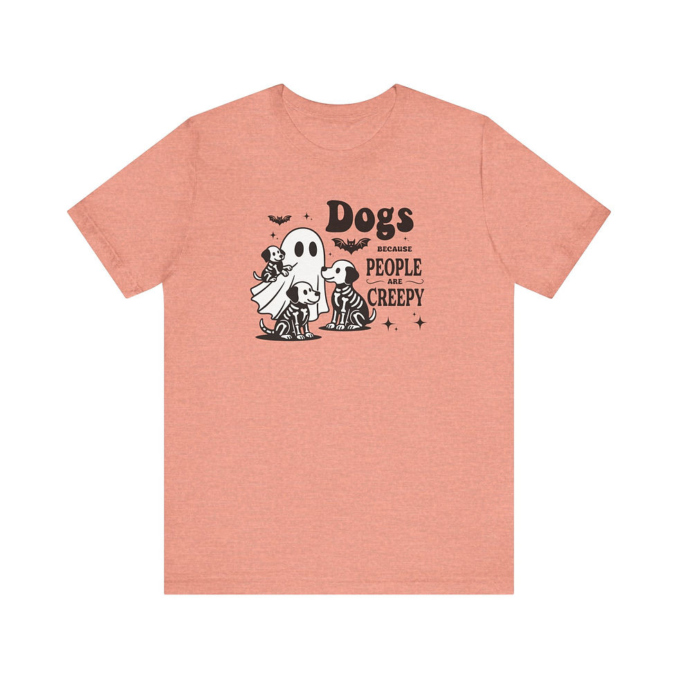 Thumbnail: Creepy Dogs Graphic Tee, Halloween Shirt, Dog Lover Gift