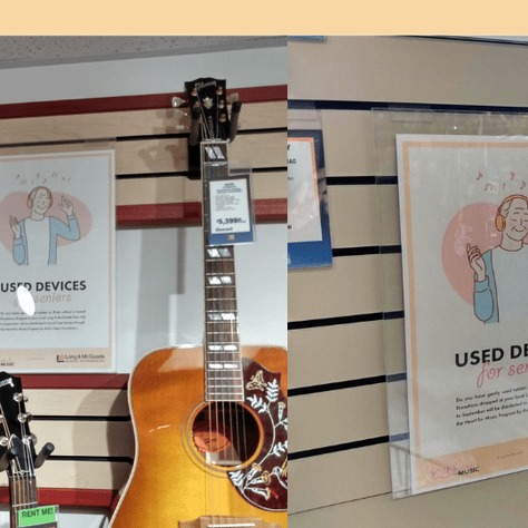 Long & McQuade “Used Devices Drive For Seniors”