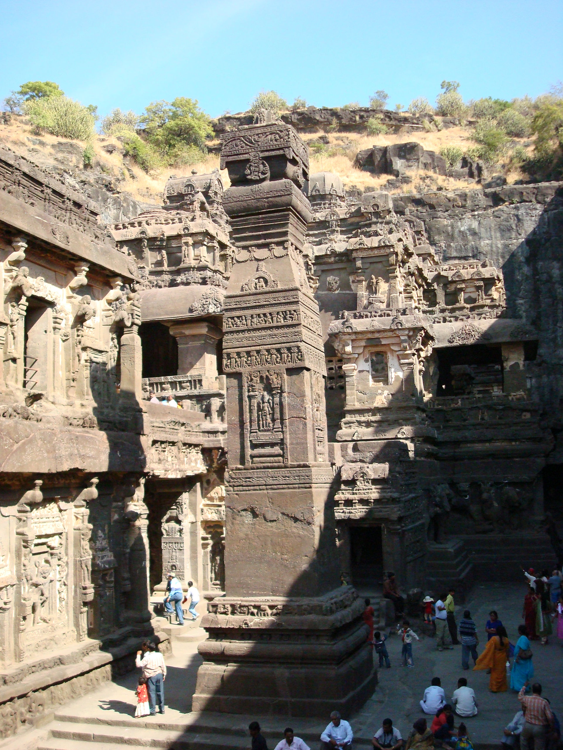 Magnificent Column at Kailasa Temple, Cave 16