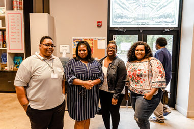 Students at an adult career training event in Memphis.