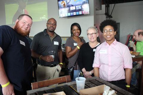 Diverse students at an IT training Memphis networking event.