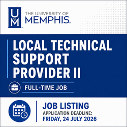 University of Memphis IT Training Memphis local job listing