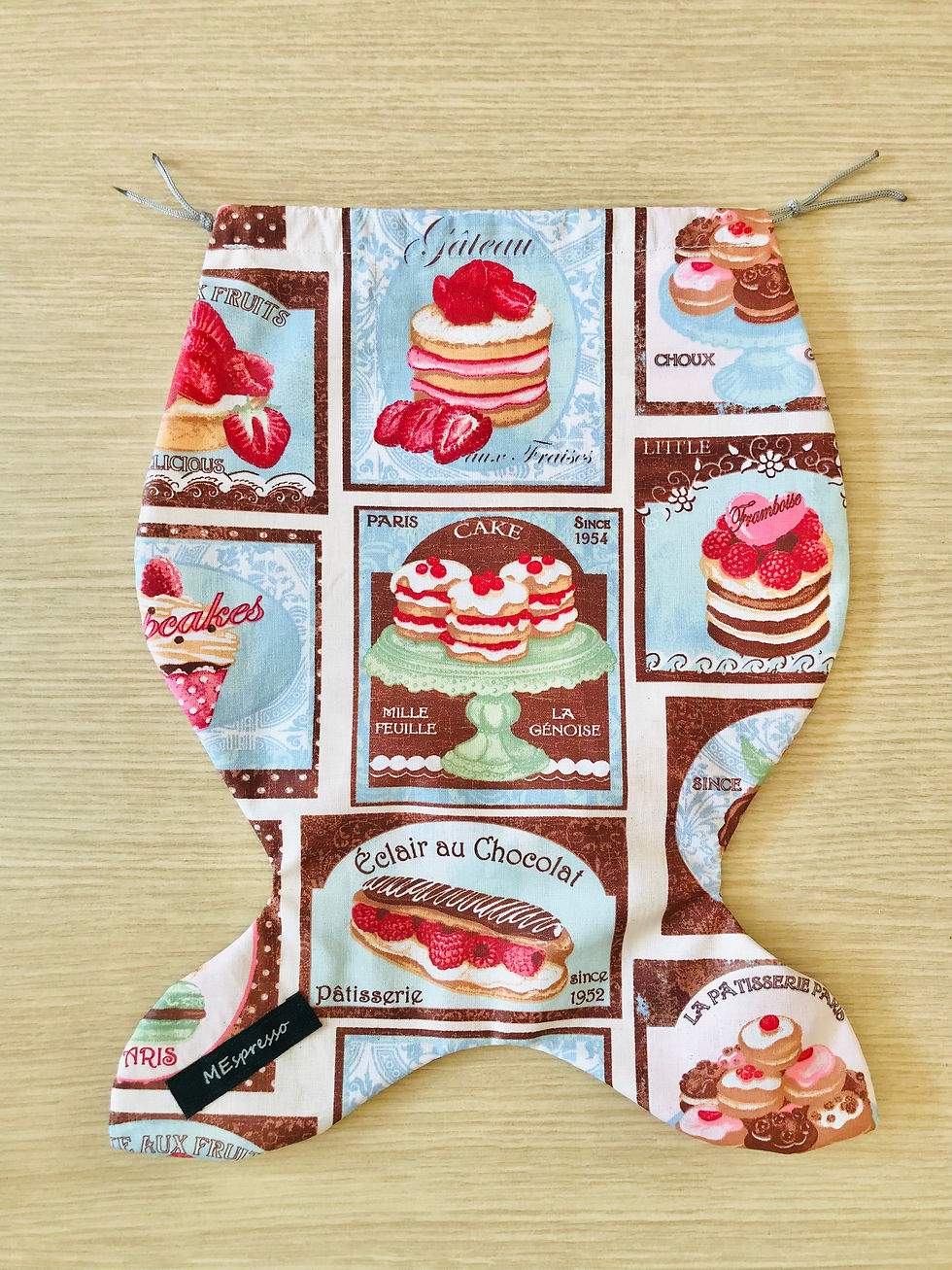 Thumbnail: Sacchetti waterproof in cotone impermeabile, a forma di pesce