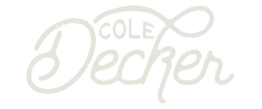 Cole Decker Logo Grey