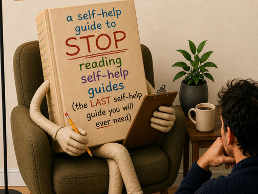a self-help guide to STOP reading self-help guides (the LAST self-help guide you will ever need)