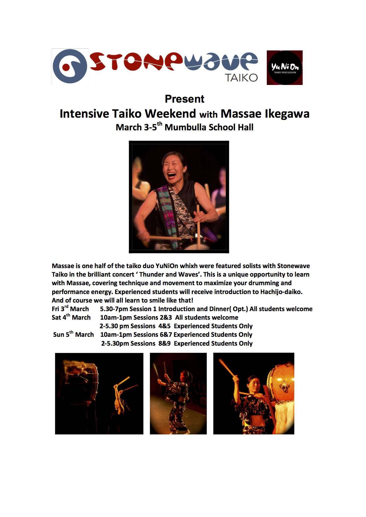 TAIKO WEEKEND IN BEGA