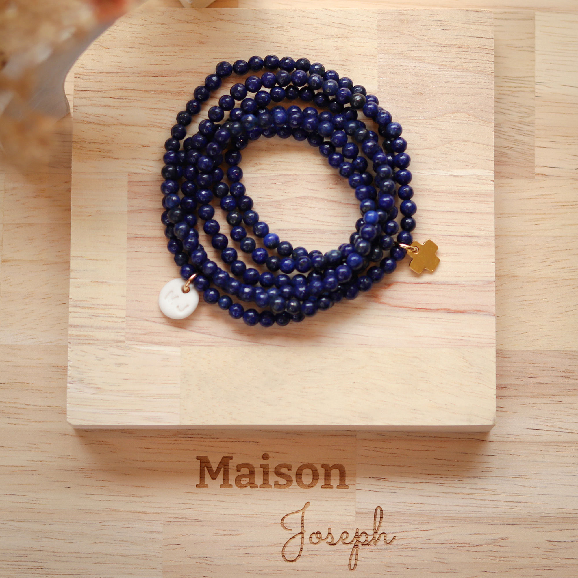 MULTI-TOURS LAPIS LAZULI & PL. OR