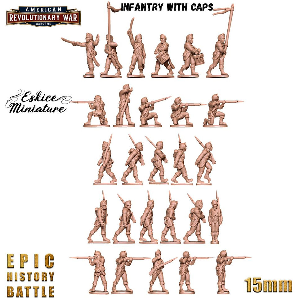 Thumbnail: American War of Independence Crown Light Infantry(15mm)