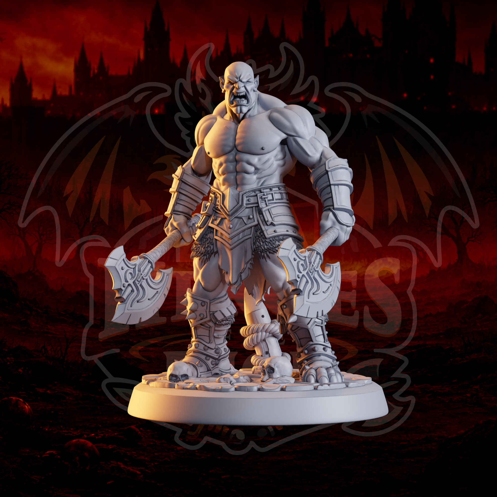 Heroes of the Dice Dual Axe Orc