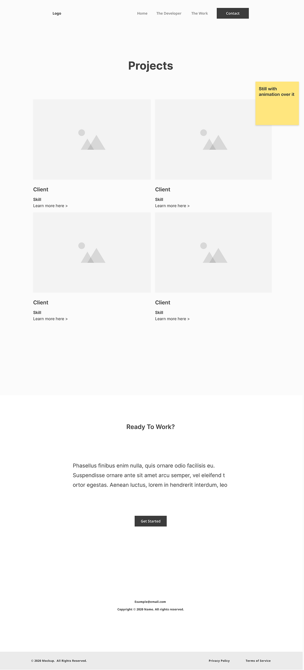 Mid-fidelity Wireframe