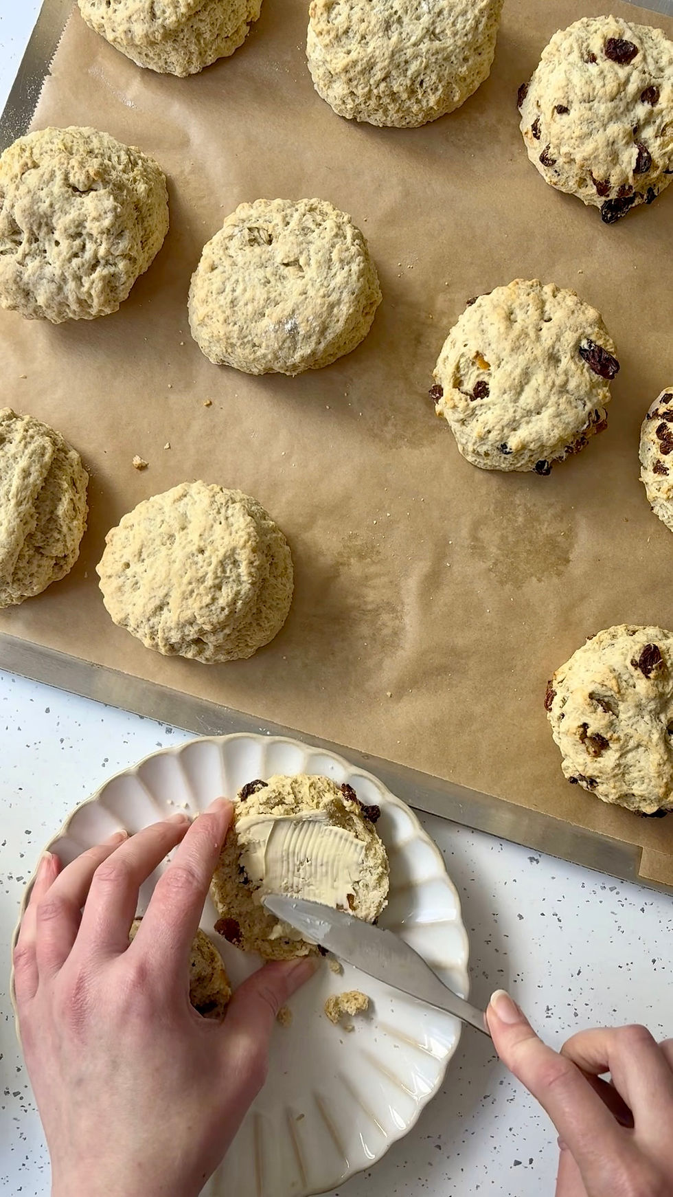 Plain or Raisin Classic Scones Recipe