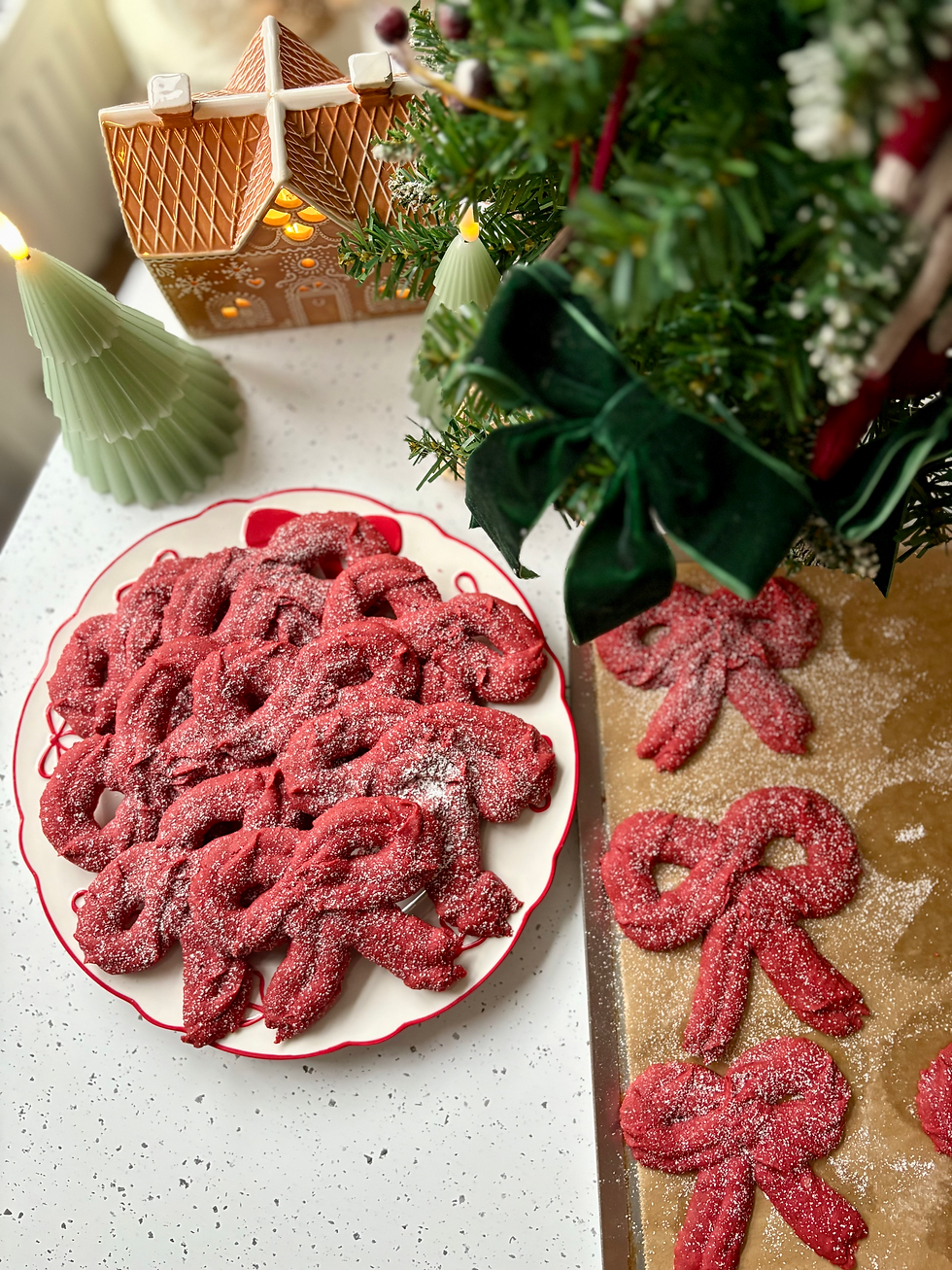 Red Velvet Bow Biscuits Recipe