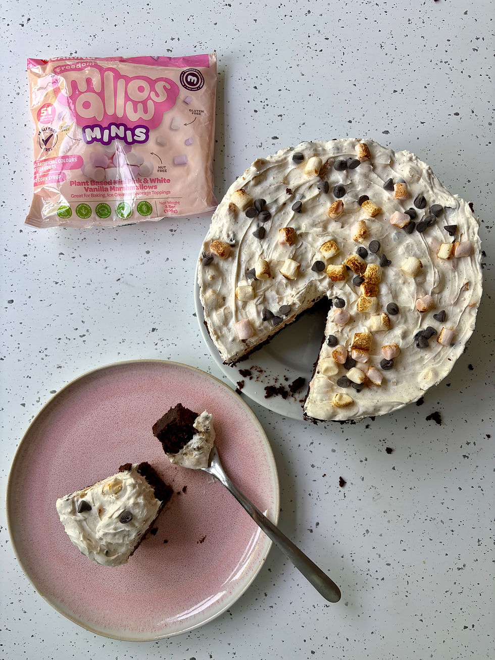 S'mores Brownie Ice Cream Cake Recipe