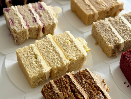 A selection of cake slices