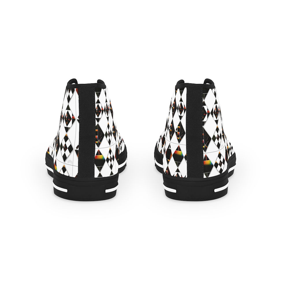 Miniatura: Men's Checkered High Top Sneakers