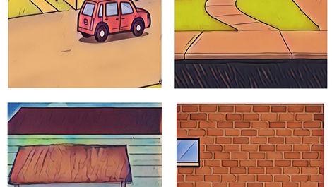  Four Houses with different designs; each has been given a nickname signifying the childhood identity given to each. Last California House, Riverton House, Green House, and First Apartment.   