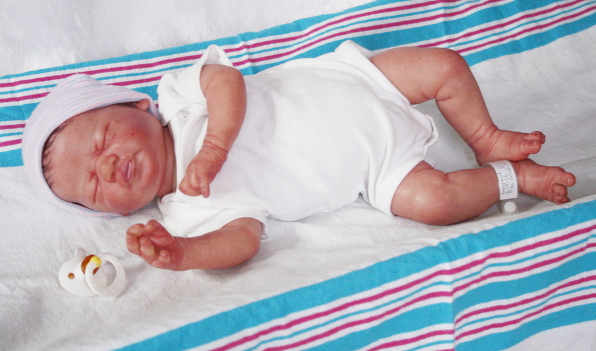 Shows one of my reborn dolls that I made