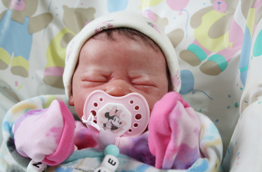 Shows one of my reborn dolls that I made