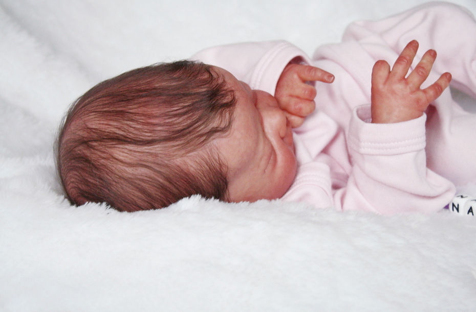 Shows one of my reborn dolls that I made