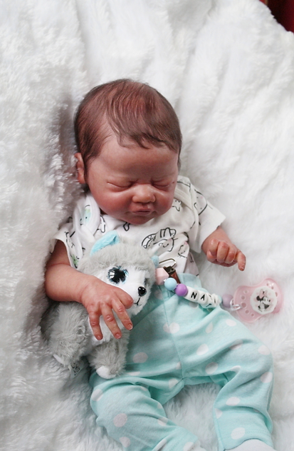 Shows one of my reborn dolls that I made