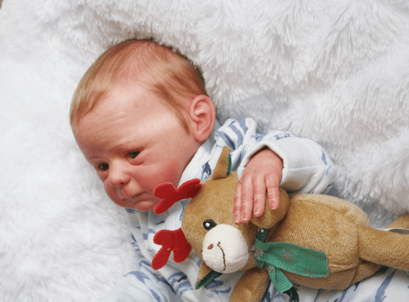 Shows one of my reborn dolls that I made